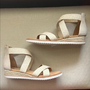 Skechers Women's BOBS Desert Kiss Adobe Princess Sandal